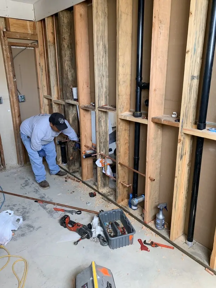 Commercial rough-in plumbing for Gas Line Repair in Pender